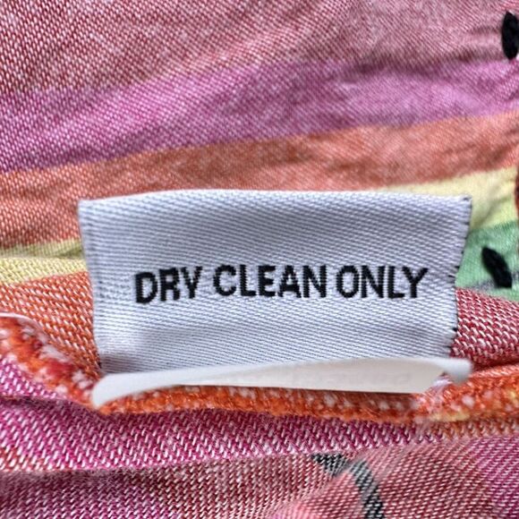 Roja Western Vest Jacket Womens M Vibrant Striped Serape Tassel Tie Southwestern - Picture 14 of 14